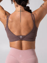 Thumbnail 5 of Shape Seamless Sports Bra - Mocha Berry, 5 of 10