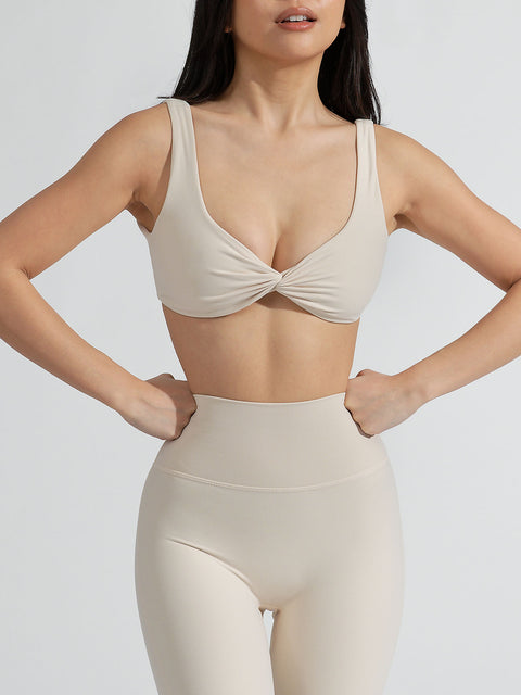 Reversible Sports Bra - White and Stardust