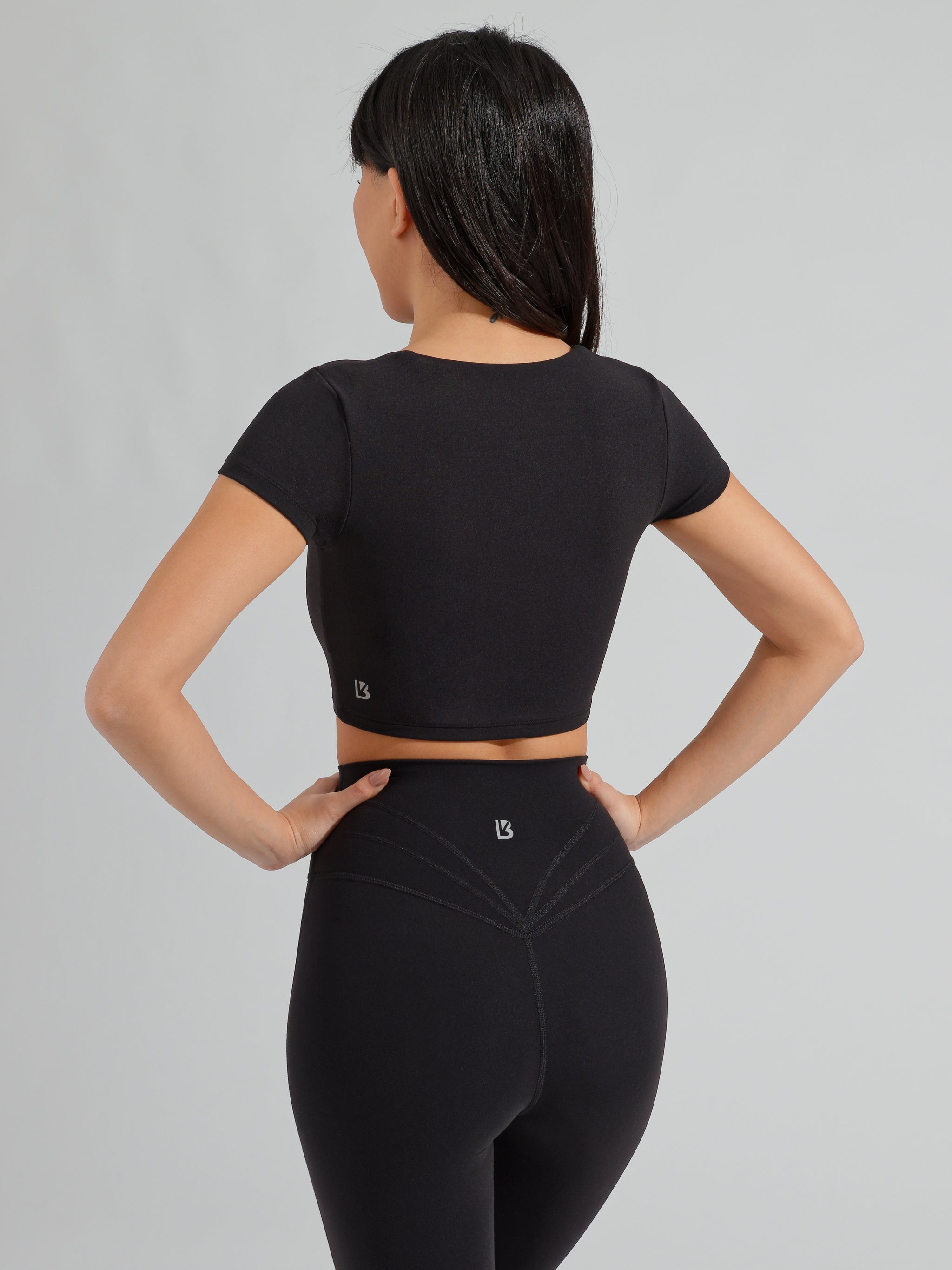 Butter Crop Top - Onyx Black