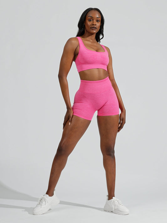 Synergy Seamless Sports Bra - Miami Vice Pink